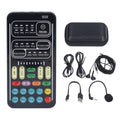 Voice Changer Set Portable Voice Changer Set Recording Mini Live Broadcast Voice Disguiser Handheld Microphone Voice Changer for Game Anchor Recording Computer